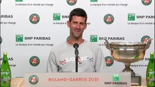 "I Told Myself I Can Do It .." : Novak Djokovic Full Press Conference | Roland Garros 2021