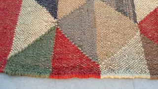 Wool Jute Kilim Runner Rugs Dhurrie Carpet Handmade Handwoven Handloom #kilim #rugs #WoolJute #rug