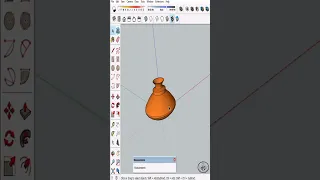 pottery design in #sketchup #viral #ytshorts #3dmodeling