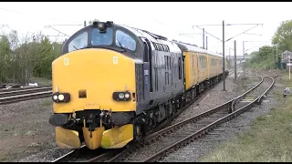 Colas 37116 and 37612 with the 1Q47 Colas NMT Doncaster CHS to Doncaster CHS.