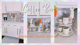 Coffee Bar Decorate With Me for Spring 2023 | Área del Café ☕️🌸