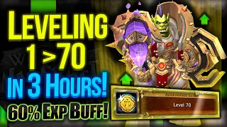 Wow! From 1 To 70 level In 3 HOURS! Get 60% Exp BUFF Now!  Dragonflight Leveling Guide / EASY