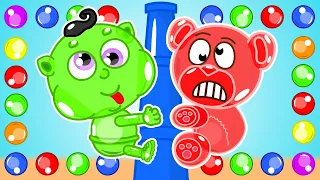 Lion Family | Orbeez Ideas and Gummy Bears | Cartoon for Kids