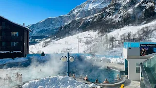 Leukebad-Therme; The largest Thermal bath in Swiss Alps 🇨🇭