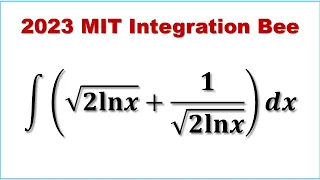 Solving Integral from the 2023 MIT Integration Bee | MIT Integral Bee