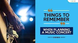 Things to Remember When Planning a Music Concert | How to Plan a Music Concert