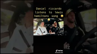 Daniel Ricciardo Listens To Lewis Hamilton's Song In The Car