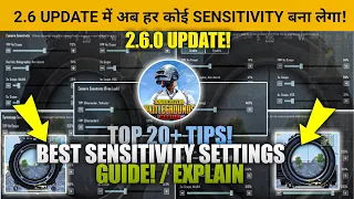 ☑️PUBG MOBILE 2.6 Update Best Sensitivity Settings Guide | Gyro & No Gyro Best Sensitivity For Pubg