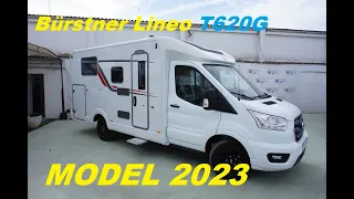 De compacte familie semi integraal camper Bürstner Lineo T620G model 2023