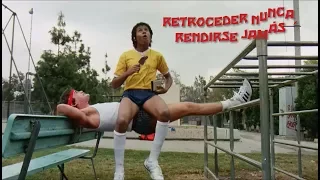 Algunos momentos graciosos de Retroceder nunca, rendirse jamás (1986)