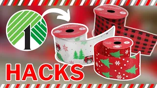 The HOTTEST 🔥 Christmas DIY Crafts using RIBBON | Dollar Tree Christmas 2023