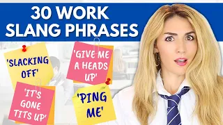 30 English Slang Phrases for the Workplace! #spon