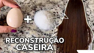 JUNTE CLARA DE OVO + AÇÚCAR E FAÇA UMA SUPER RECONSTRUÇÃO CASEIRA NO SEU CABELO