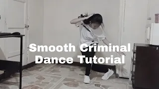 Michael Jackson - Smooth Criminal Dance Tutorial (slowed + mirrored) | Natalia