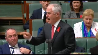 "He went completely off the reservation!": Aus PM Malcolm Turnbull to OL Bill Shorten