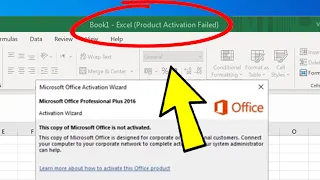 Product Activation Failed in Ms Excel & Word | How To Fix Microsoft product activation failed ✅