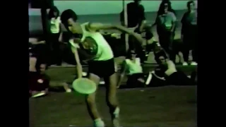 Freestyle frisbee Pete Rosing Joey Hudoklin Pairs Santa Barbara Palm Park Mar 1984