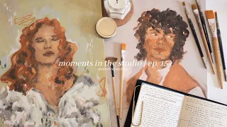 a week of art making (oil painting & sketches!) 🍊 moments in the studio | ep. 15