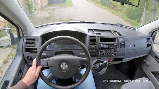 POV VW T5 Transporter 1.9 TDI 102 HP Long Wheel Base DPF Manual [4K]