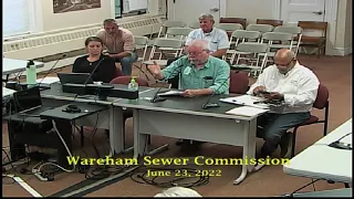 Wareham Sewer Commissioners Meeting 6-23-22