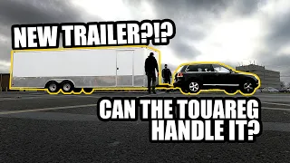 Touareg 3.6 VR6 vs Enclosed Trailer.