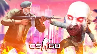 БОРЬБА С ЗОМБИ МАНЬЯКОМ КСГО В ЕГО МНОГОЭТАЖНОМ ДОМЕ - МАНЬЯК CSGO