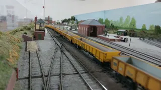 DCC Sound 66051 Maritime Intermodal Four with an engineers train | OO Gauge Model Railway