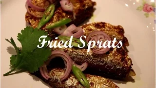 Crispy fried sprats