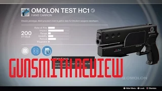 Destiny The Taken King Gunsmith Review Omolon Test HC1