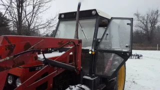 Zetor 7745 Cold Start! Almost didn't make it.