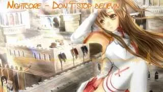 [HD] Nightcore - Don´t stop believin Rachel Solo