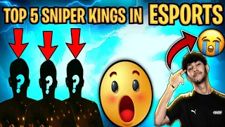 TOP 5 SNIPER PLAYER'S IN FREE FIRE ESPORTS INDIA 😰🔥॥ BEST SNIPER PLAYERS IN ESPORTS 🤯😰॥
