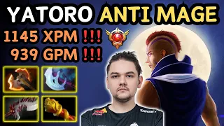 🔥 YATORO ANTI MAGE Safelane 1145 XPM 🔥 939 GPM Grandmaster Tier YATOROGOD - Dota 2