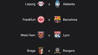 UEFA Europa League Quarter-Final, Semi-Final and Final Draw 2021/22