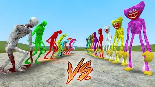 SCP-096 VS HUGGY WUGGYS Color Pack!! GarrysMod Sandbox