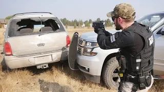 PURSUIT DESTROYS FUGITIVES CAR!