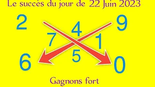 LA CROIX DU JOUR DU 22 JUIN 2023 ET LE CALCUL DES PIONS FORT POUR GAGNER AU LOTO, (NY ,Florida)