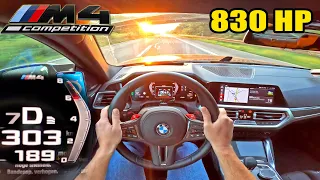 830HP BMW M4 G82 RWD *BIG TURBOS* 100-200 200-300 DRIFT & POV