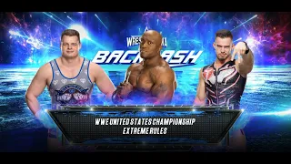 WWE 2K23 Gameplay | Bobby Lashley vs Brutus Creed vs Austin Theory |   US Championship | (4k 60FPS)