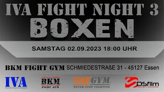 LIVE YOUTUBE-ÜBERTRAGUNG: IVA FIGHT NIGHT 3