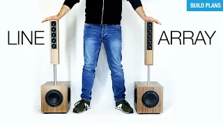 Building a LINE ARRAY Column Speaker- by SoundBlab