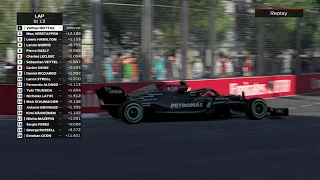 F1 2021 - Baku City Circuit (Azerbaijan Grand Prix) 25% Race 100AI