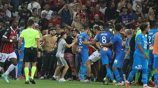 Nice stadium’s south stand shut for four matches after Marseille brawl