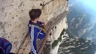 Hua Shan plank walk - Harness?