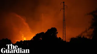 Wildfires raging across south-west Sardinia force evacuations