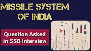 MISSILE SYSTEM OF INDIA | LECTURETTE  TOPIC | SSB INTERVIEW