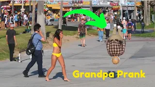 Grandpa Backflip Prank 😂 | Try not to laugh