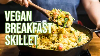 Vegan Sausage & Egg Breakfast Skillet +  Vegan Breakfast Burrito   || Vegan Breakfast Meal Prep