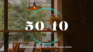 Pomodoro Technique 50/10 | Study Timer - Rainy Day Cafe Ambience | 50분 뽀모도로