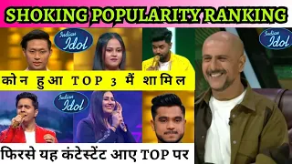 New Popularity Ranking Of  Indian Idol Season 14 || Top 3 Contestant ||Obom, Adya, Ananya, Piyush